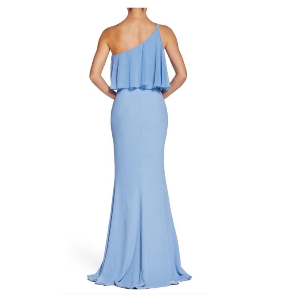 DRESS THE POPULATION CREPE MAXI GOWN - Picture 4 of 5